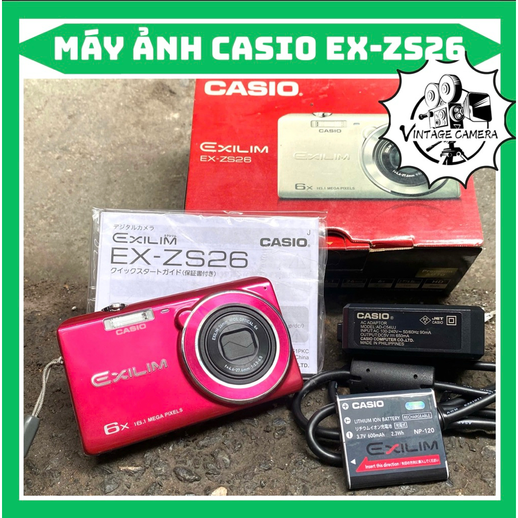 Máy ảnh KTS Casio Exilim EX- ZS26 . 16.1 Megapixel | Shopee Việt Nam