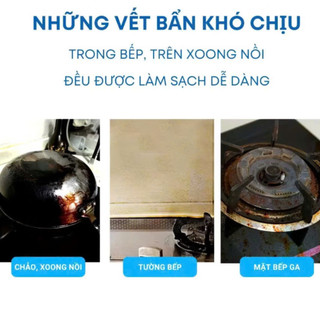 Dung Dịch Vệ Sinh Đáy Nồi, Nhọ Nồi, Vết Bẩn Cứng Đầu Trên Xoong Nồi lâu ngày dqh 088