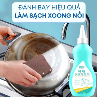 Dung Dịch Vệ Sinh Đáy Nồi, Nhọ Nồi, Vết Bẩn Cứng Đầu Trên Xoong Nồi lâu ngày dqh 088