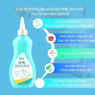 (COMBO 5) NƯỚC TẨY ĐÁY NỒI 150ML - Làm Sạch Vết Cháy, Mảng Bám Lâu Ngày