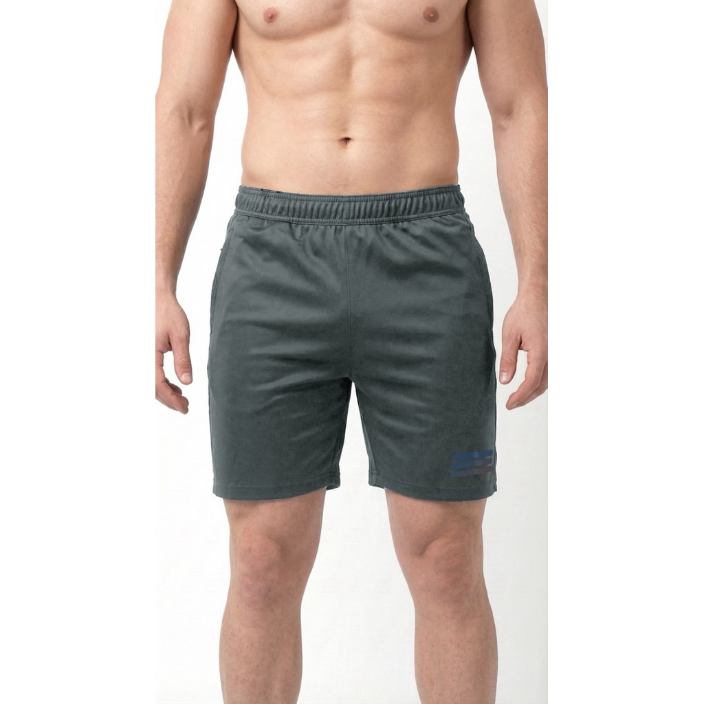 Quần short nam thể thao, Quần đùi chạy sọc nam thun poly cao cấp co dãn 4 chiều