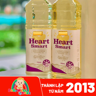 Dầu Hoa Rum Heart Smart Plenty Úc 750ml High Oleic Safflower Oil Giàu Omega Babymall & Care
