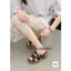 👠👠👠❤️❤️ Guốc dây đan chéo da bóng