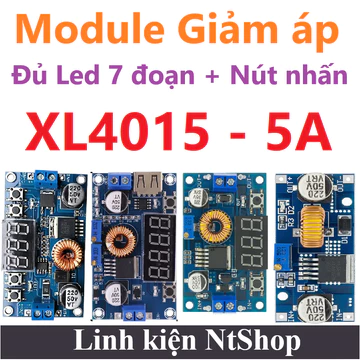 Module giảm áp XL4015 Dòng điện 5A Điện áp 1.25V - 36V Mạch ổn áp