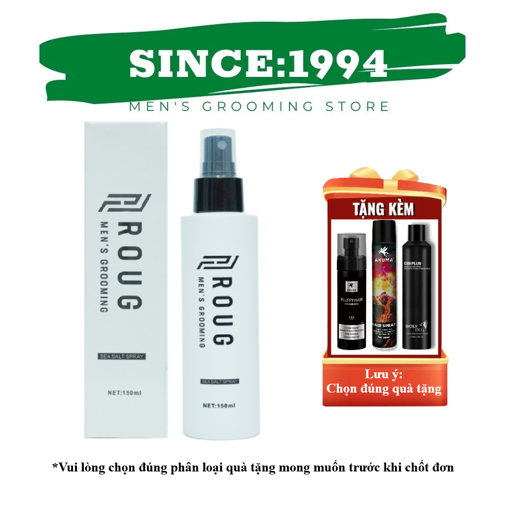 XỊT PHỒNG ROUG | Xịt tạo phồng tóc Roug Sea Salt Spray 150ml ...