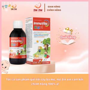 IMMUVITA KIDS – Siro Ăn Ngon Tăng Đề Kháng Cho Bé, Bổ Sung 20 Vitamin & Khoáng Chất