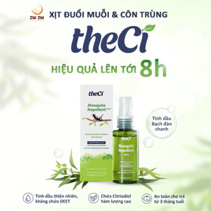 Xịt đuổi muỗi Theci an toàn cho mẹ và bé, hiệu quả đến 8 giờ