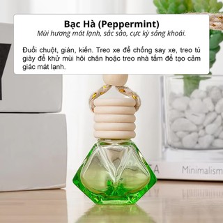 Tinh Dầu Nguyên Chất Treo Thơm Phòng, Treo Tủ Áo, Treo Xe Hơi - Khử Mùi, Thơm Phòng, Đuổi Muỗi