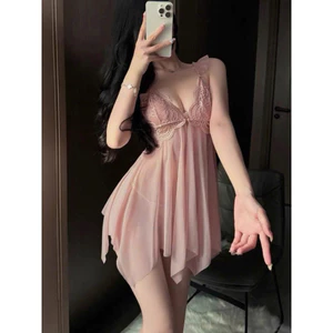 Hàng Quảng Châu Tặng chip, có đệm ngực. Váy ngủ sexy ren xuyên thấu quyến rũ gợi cảm hàng Quảng Châu cao cấp HV283 T1052