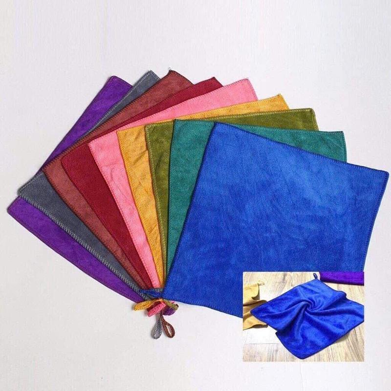 Set 5 Khăn Lau Đa Năng 30x30cm – Siêu Thấm, Mềm Mịn, Không Rụng Lông -Lau  Ô Tô, Nhà Bếp, Kính & Spa