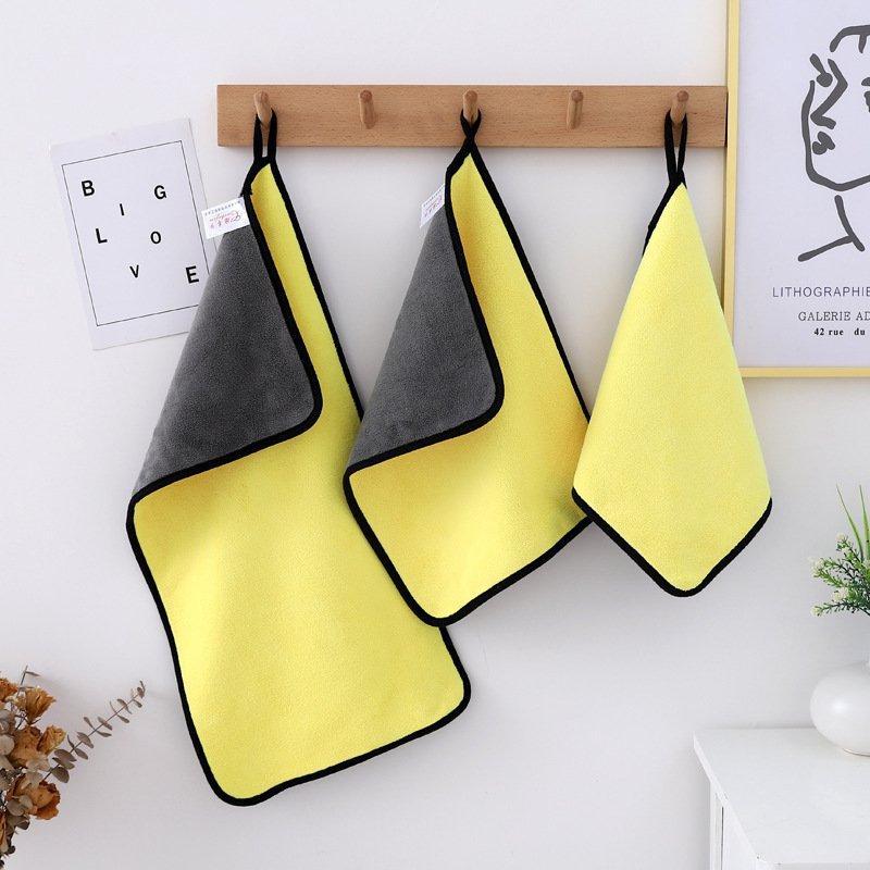 Set 5 Khăn lau xe hơi, lau kính, lau tay – microfiber siêu thấm hút, mềm mịn 30x30cm
