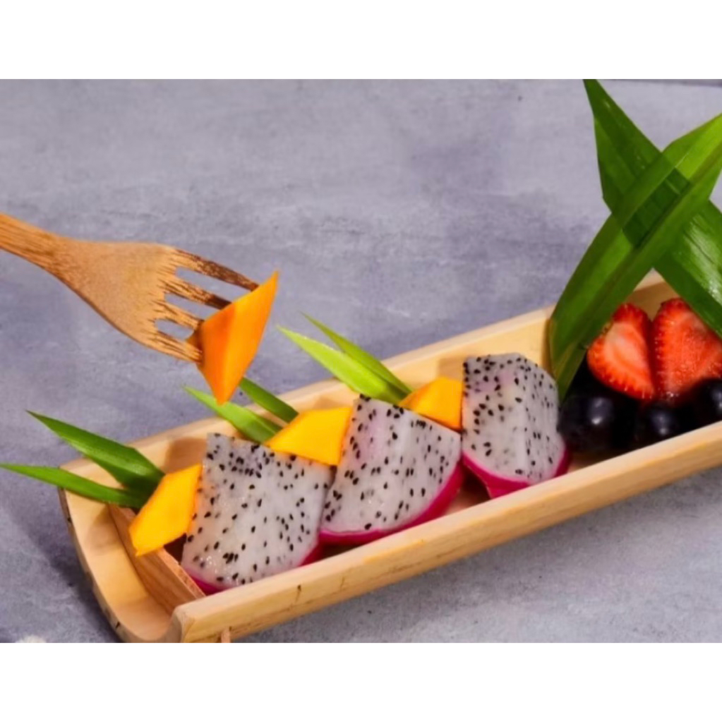 Combo 5 Máng Tre Đựng Sushi – Khay Tre Decor Đựng Đồ Ăn, Trang Trí Bàn Tiệc