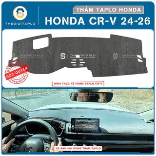 [Honda CRV 2024-2026] Thảm taplo oto da Nano Blockers UV, 3D Flare, Nhung lông tuyết viền Ziczac chống cong vênh