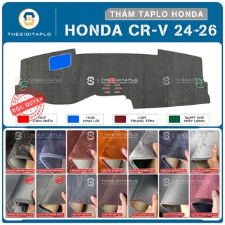 [Honda CRV 2024-2026] Thảm taplo oto da Nano Blockers UV, 3D Flare, Nhung lông tuyết viền Ziczac chống cong vênh