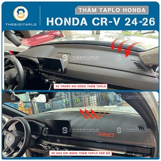 [Honda CRV 2024-2026] Thảm taplo oto da Nano Blockers UV, 3D Flare, Nhung lông tuyết viền Ziczac chống cong vênh