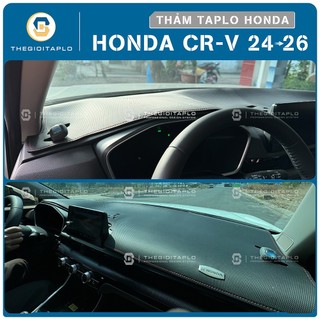 [Honda CRV 2024-2026] Thảm taplo oto da Nano Blockers UV, 3D Flare, Nhung lông tuyết viền Ziczac chống cong vênh