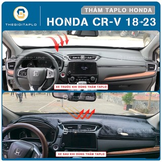 [Honda CRV 2018-2026] Thảm taplo oto da Nano Blockers UV, 3D Flare, Nhung lông tuyết viền Ziczac chống cong vênh