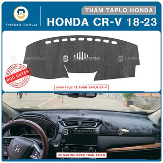[Honda CRV 2018-2026] Thảm taplo oto da Nano Blockers UV, 3D Flare, Nhung lông tuyết viền Ziczac chống cong vênh