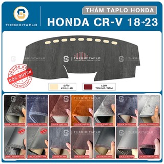 [Honda CRV 2018-2026] Thảm taplo oto da Nano Blockers UV, 3D Flare, Nhung lông tuyết viền Ziczac chống cong vênh