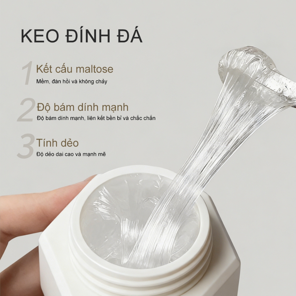 XEIJAYI 6g Gel đính đá nail siêu chắc phụ kiện nail giá rẻ，Dùng cho móng tay