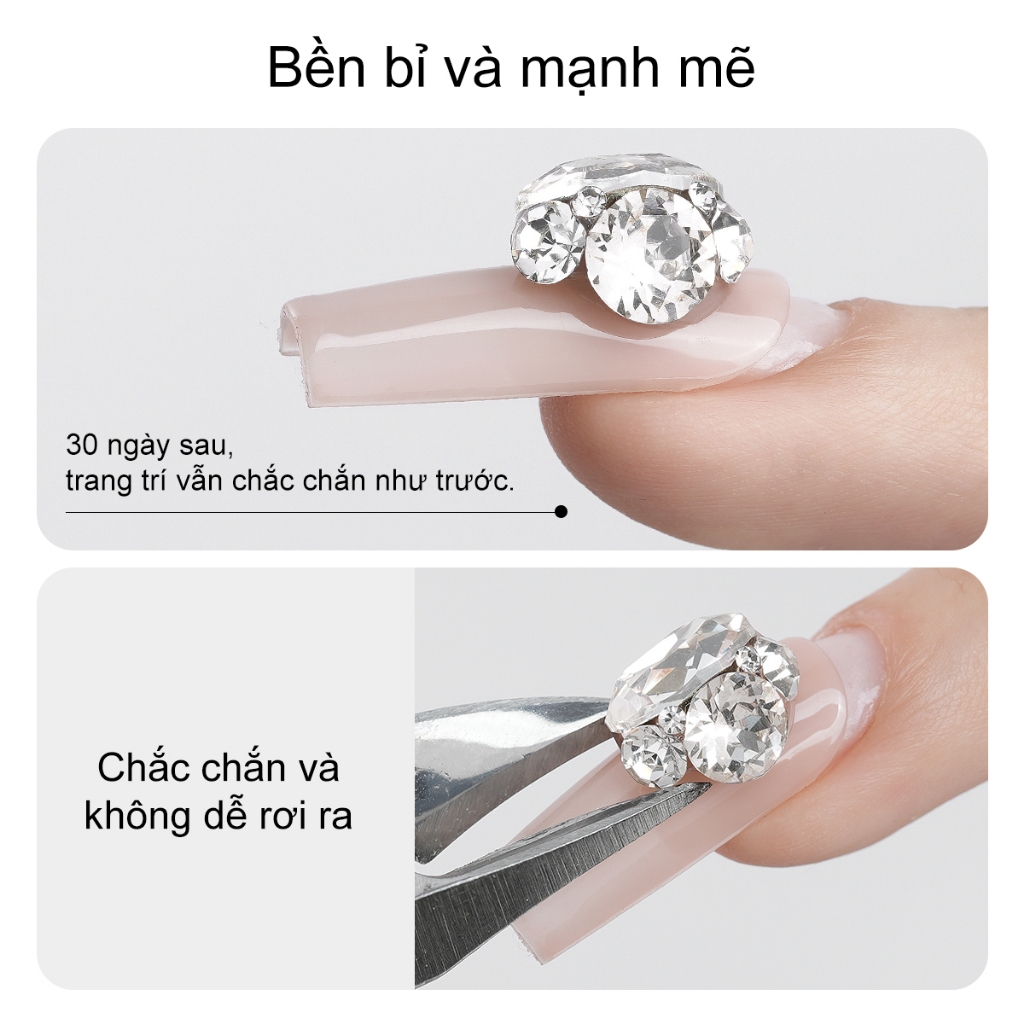 XEIJAYI 6g Gel đính đá nail siêu chắc phụ kiện nail giá rẻ，Dùng cho móng tay