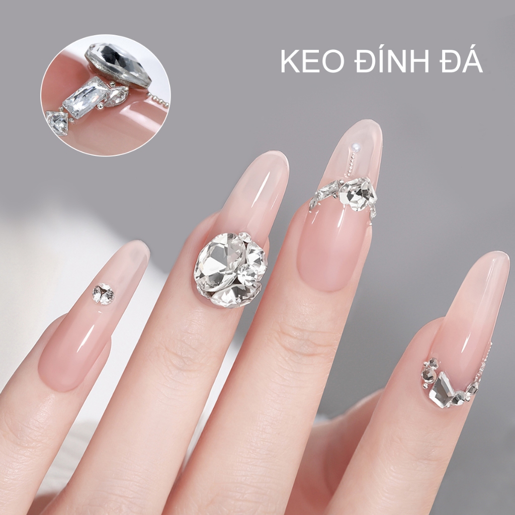 XEIJAYI 6g Gel đính đá nail siêu chắc phụ kiện nail giá rẻ，Dùng cho móng tay