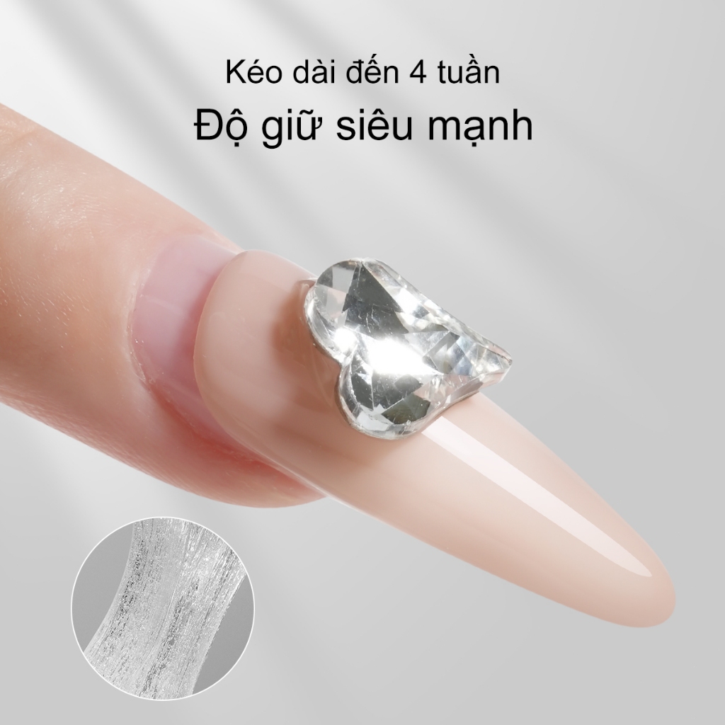 XEIJAYI 6g Gel đính đá nail siêu chắc phụ kiện nail giá rẻ，Dùng cho móng tay