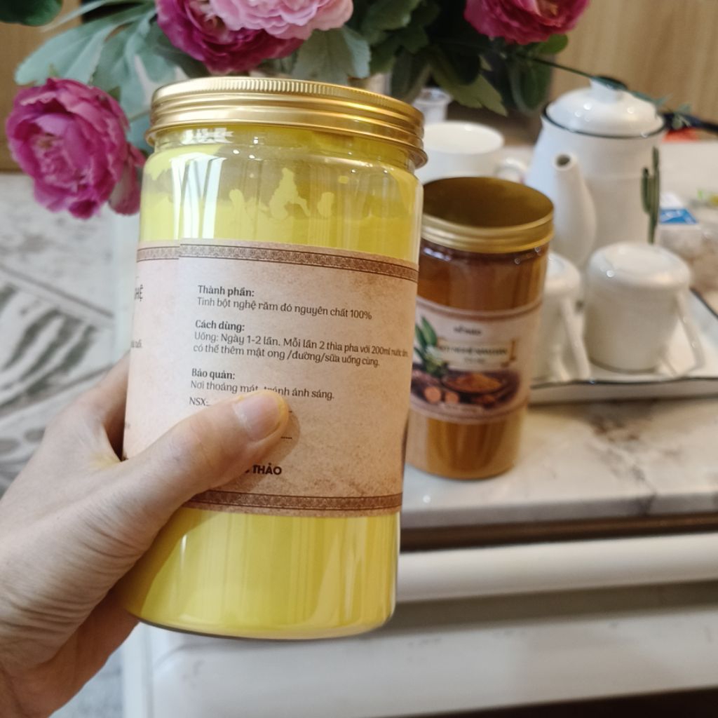 1kg Tinh bột nghệ Nam Đàn (NGHỆ ĐỎ) giàu curcumin DS THẢO