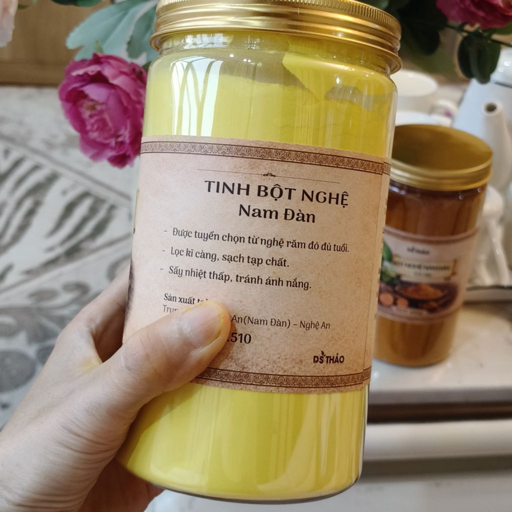 1kg Tinh bột nghệ Nam Đàn (NGHỆ ĐỎ) giàu curcumin DS THẢO