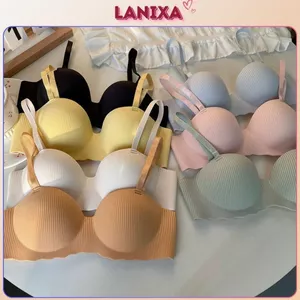 Áo ngực nữ su đúc không gọng đệm mỏng mút bàn tay ôm ngực chống chảy xệ kiểu cute LANIXA A5277 -CB