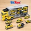 Bộ Gara Ô Tô Tải 6 Trong 1 ToysLit Kèm Bồn Chứa Di Động Và 6 Xe Mini Nhiều Chủ Đề Cho Bé