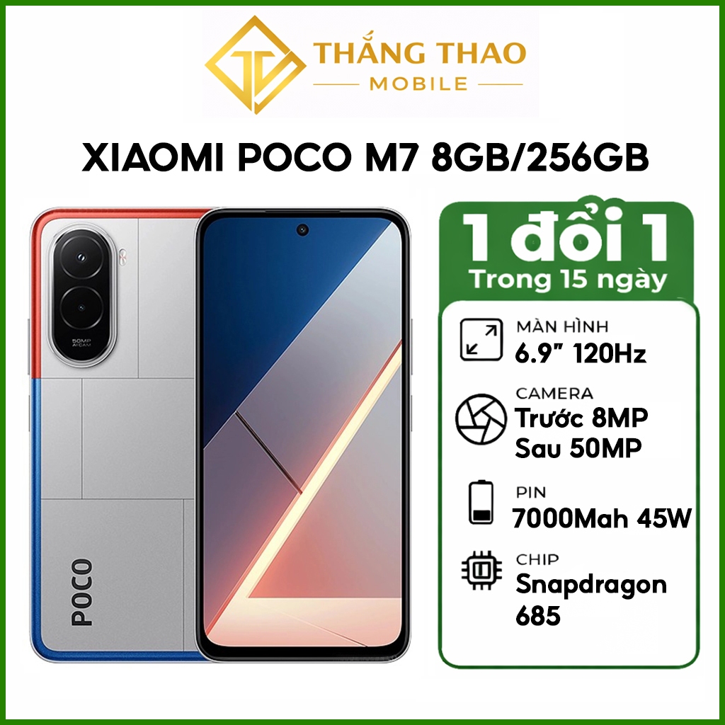 Điện thoại Xiaomi POCO M7 (8GB/256GB),Qualcomm SM6225 Snapdragon 685 ...