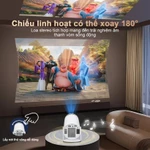 Máy chiếu mini di động dùng tại nhà với WiFi, màn hình 4K siêu nét và phần mềm phát video trực tuyến Netflix và YouTube — ảnh 3