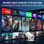 Máy chiếu mini di động dùng tại nhà với WiFi, màn hình 4K siêu nét và phần mềm phát video trực tuyến Netflix và YouTube — ảnh 2