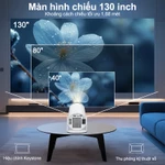 Máy chiếu mini di động dùng tại nhà với WiFi, màn hình 4K siêu nét và phần mềm phát video trực tuyến Netflix và YouTube — ảnh 5
