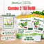 Combo 2 túi refill nước rửa rau củ quả UneeCare 2.4L + Tặng Túi nước rửa chén 1L trị giá 139K