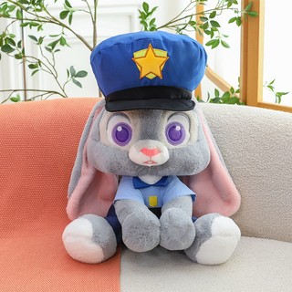 "Đồ chơi búp bê nhồi bông dễ thương Nick và Judy từ phim Zootopia, giao hàng từ kho Hà Nội"
