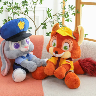 "Đồ chơi búp bê nhồi bông dễ thương Nick và Judy từ phim Zootopia, giao hàng từ kho Hà Nội"