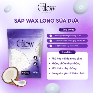 Combo 300Gr Sáp Dừa GLOWWAXING + Chén Silicon Nấu Sáp + Phấn Rôm Narak + Mỡ Trăn Nguyên Chất 10ml
