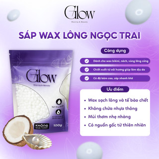 Combo Chén Silicon Nấu Sáp Wax Lông GLOWWAXING + 100gr Sáp Wax Lông Ngẫu Nhiên Premium CHE TÊN