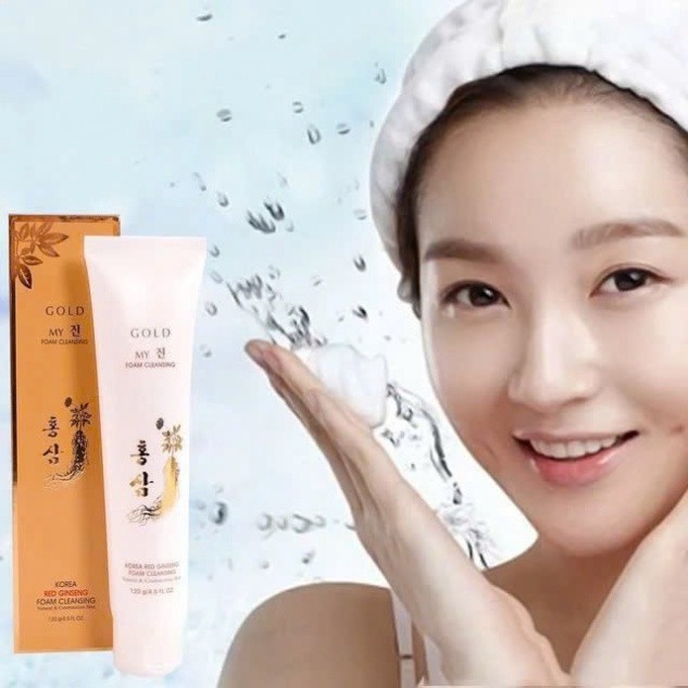 Sữa Rửa Mặt Sâm Vàng Hàn Quốc My Gold Red Ginseng Foam Cleaning ( hàng mới về )