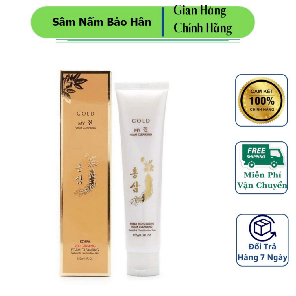 Sữa Rửa Mặt Sâm Vàng Hàn Quốc My Gold Red Ginseng Foam Cleaning ( hàng mới về )