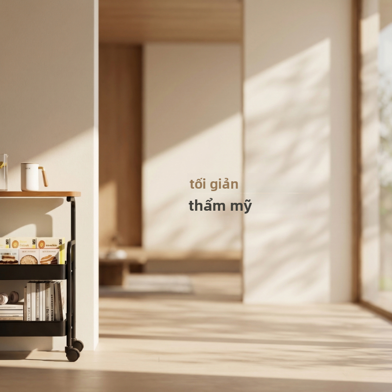 【U&I】Xe Đẩy Spa Khay Thép Lưới, Kệ Đa Năng Cao Cấp xe đẩy spa 3 tầng Lắp Ráp Kitchen