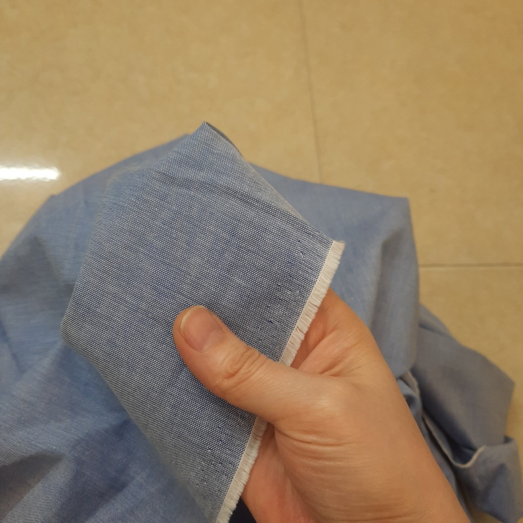 VẢI THÔ SƠ MI MÀU GHI XANH - 100% COTTON, THẤM HÚT, KHÔNG GIÃN - MAY SƠ MI, VÁY...