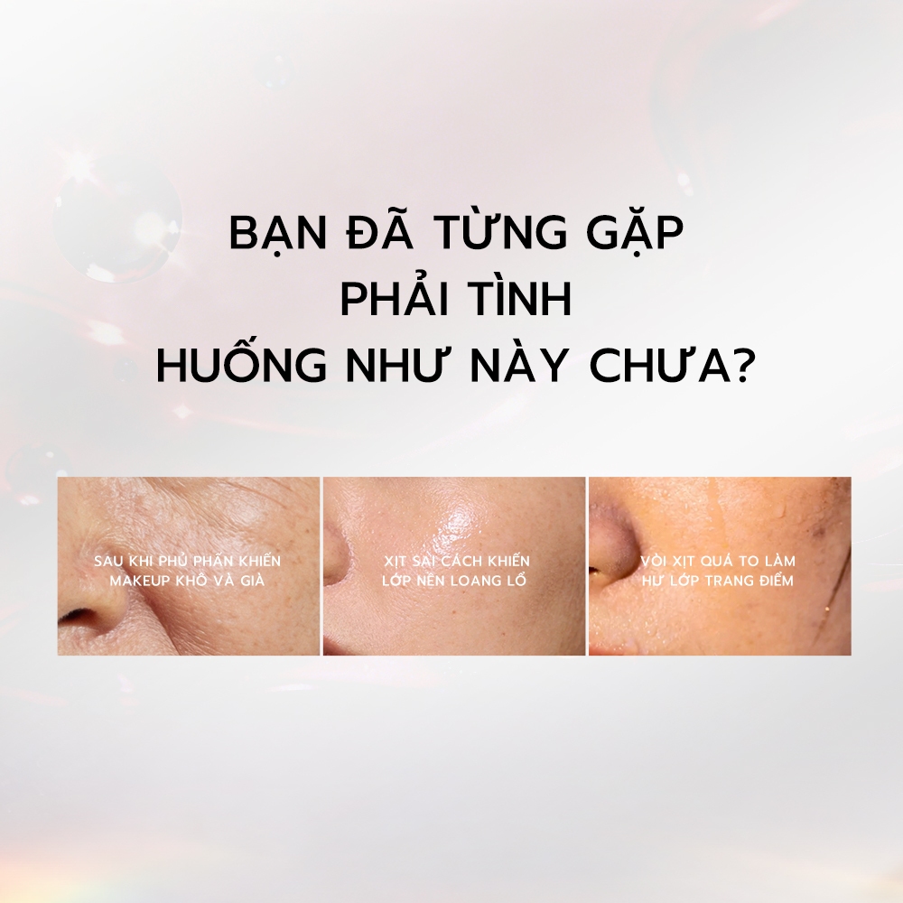Xịt Khóa Nền HEXZE 100ml – Giữ Lớp Makeup Lâu Trôi, Kiềm Dầu & Cấp Ẩm Tự Nhiên