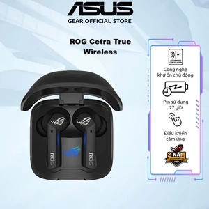 Tai nghe gaming không dây ASUS ROG CETRA TRUE Wireless, chống nước IPX4, công nghệ chống ồn ANC