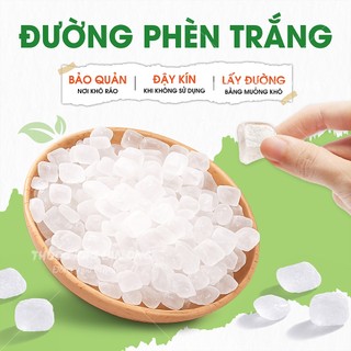 Đường phèn trắng tinh khiết Lam Sơn 100g, ngọt thanh dùng để nấu chè, nấu ăn, ngâm hoa quả