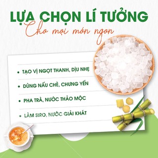 Đường phèn trắng tinh khiết Lam Sơn 100g, ngọt thanh dùng để nấu chè, nấu ăn, ngâm hoa quả