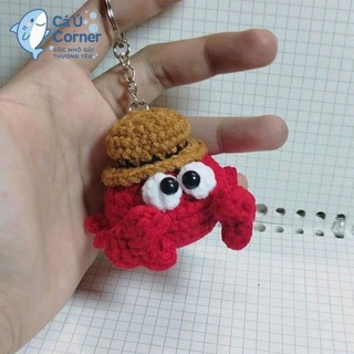 Móc khóa len hình con cua dễ huông | Made to Order – Thời gian chuẩn bị 15 ngày