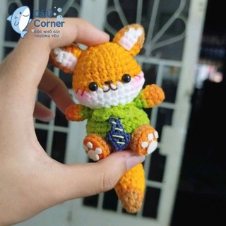 Móc khóa len cáo Nick | Made to Order – Thời gian chuẩn bị 15 ngày